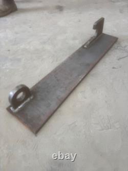 Loader Brackets Pair Weld on 630mm Hook Hole for JCB Qfit Telehandler Loadall