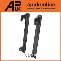 Loader Brackets Pair Weld on 630mm Hook Hole for JCB Qfit Telehandler Loadall