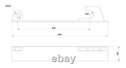 Loader Brackets Pair Weld on 630mm Hook Hole for JCB Qfit Telehandler Loadall