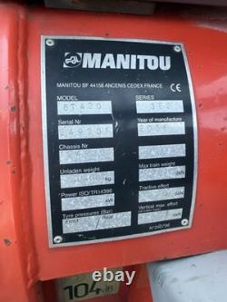 Manitou BT420 Evolution Rough Terrain Telehandler Buggiscope 2000kg lift