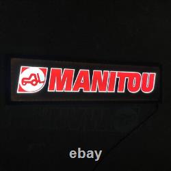 Manitou Lightup Sign Led Illuminated Garage Tractor Forklift Jcb Telehandler