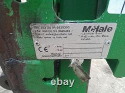 Mchale bale squeeze on JCB Q Fit Brackets, telehandler, Matbro, Manitou