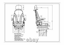 Mechanical Suspension Seat Tractor Telehandler Dumper Excavator JCB CASE J Deere