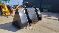 NEW 2m3 JCB and MANITOU pickup BUCKETS With BOLT on CUTTING edge