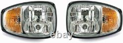 Pair Front Headlight Headlamp Head Light for JCB Telehandler Telescopic Forklift