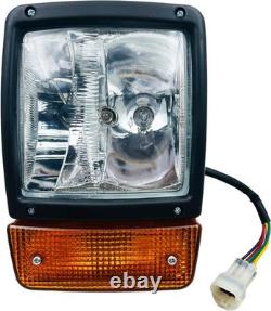 Pair Front Headlight Headlamp Head Light for JCB Telehandler Telescopic Forklift