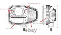 Pair Head Light For JCB John Deere 3200 3215 3220 3400 3415 3420 Telehandler