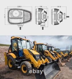 Pair Head Light For JCB John Deere 3200 3215 3220 3400 3415 3420 Telehandler