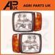 Pair Headlights Head Light Headlamp Indicator for JCB Telehandler Loader Loadall