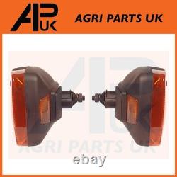 Pair Headlights Head Light Headlamp Indicator for JCB Telehandler Loader Loadall