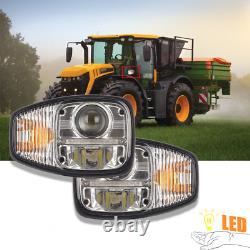 Pair LED Headlamp Assembly LH RH 700/50193 For JCB Telehandler 540 526 535 Style