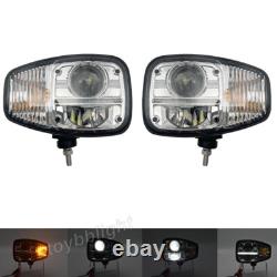 Pair LED Headlight For JCB Telehandler 540-200, 531-70, 550-140, TM 180/220/320