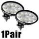 Pair LED Headlights/Oval LED Work Lights Replacement For JCB Fastrac Telehandler