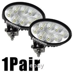 Pair LED Headlights/Oval LED Work Lights Replacement For JCB Fastrac Telehandler