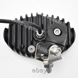 Pair LED Headlights/Oval LED Work Lights Replacement For JCB Fastrac Telehandler