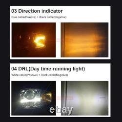 Pair LH+RH of Full LED Headlights DRL And Indicator For JCB Fastrac Telehandler