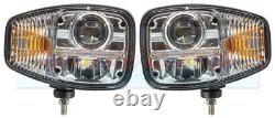 Pair Of Jcb Fastrac Telehandler Full Led Headlights Headlamps Drl And Indicator