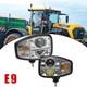 Pair of Full LED Headlights LH+RH DRL And Indicator For JCB Fastrac Telehandler
