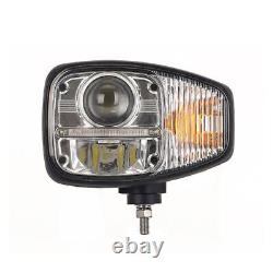 Pair of Full LED Headlights RH+LH With Indicator For JCB Fastrac Telehandler