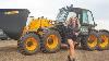 Pretty Girl Rides Huge Jcb Telescopic Handler Bucket Loader Tractor Driver Farmer Telehandler 2020