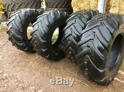 Set of 4 460/70R24 michelin JCB loadall manitou telehandler tyres