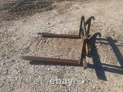 Set of Pallet forks on Volvo l20/25 Wheel loader brackets, telehandler, skidsteer