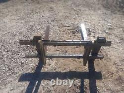 Set of Pallet forks on Volvo l20/25 Wheel loader brackets, telehandler, skidsteer