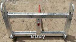 Single/twin Bale Spikes For Euro Quicke Matbro Manitou Jcb Telehandler Tractor