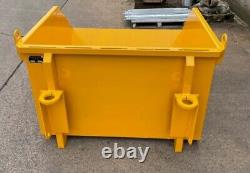 Telehandler Direct Mounted Skips, JCB Manitou Telescopic Skips Front Loader 5ft