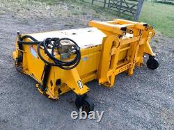 Telehandler sweeper collector brush / JCB powered sweeper fits any telehandler