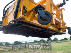 Telehandler sweeper collector brush / JCB powered sweeper fits any telehandler
