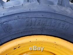 Two 17.5 / 24 Sitemaster 440 460 JCB Telehandler new tyres on wheels £650+vat