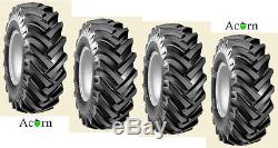 Tyre Set BKT AS504 16 Ply Size 15.5 / 80 -24 Tractor JCB, Loadall, Telehandler