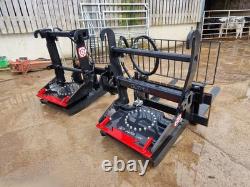 Unused 2.5 ton Rotating telehandler forks JCB Q fit, excavator 13 20 ton £2950