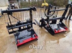 Unused 2.5 ton Rotating telehandler forks JCB Q fit, excavator 13 20 ton £2950