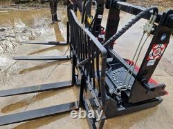 Unused 2.5 ton Rotating telehandler forks JCB Q fit, excavator 13 20 ton £2950