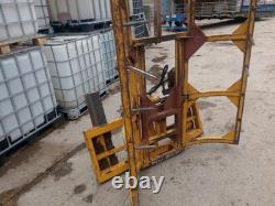 Vertical Round Bale Grab For 2 Bales JCB Brackets