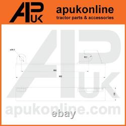 Weld on Loader Brackets Pair 630mm Hook Hole for JCB Qfit Telehandler Skid Steer